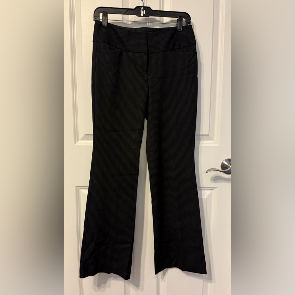 Express Black Pinstripe Dress Pants